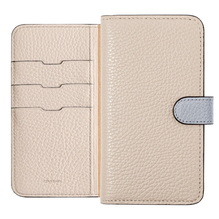 本革 32色 イタリアンシュリンクレザー ベルトバイカラー 手帳型ケース（ベルトあり）Galaxyシリーズ