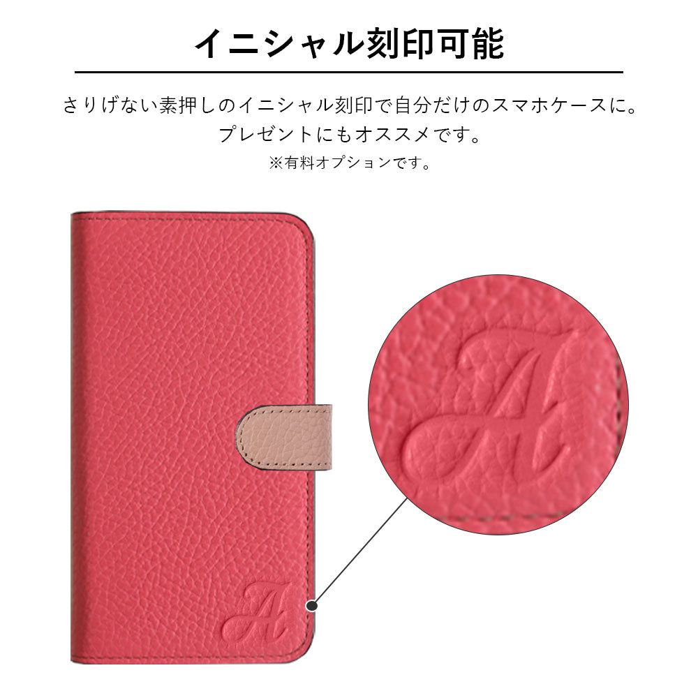 本革 32色 イタリアンシュリンクレザー ベルトバイカラー 手帳型ケース（ベルトあり）Galaxyシリーズ