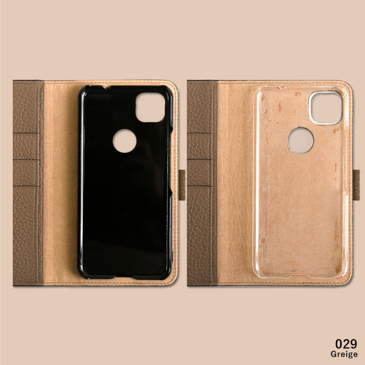 本革 32色 イタリアンシュリンクレザー イニシャル 手帳型ケース（ベルトあり）iPhoneシリーズ