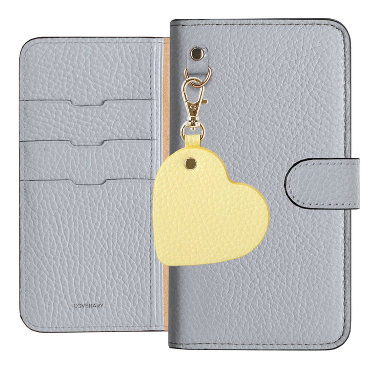Genuine Leather 32 Colors Italian Shrink Leather Motif Mirror Charm Wallet Case (With Belt) Galaxy Series