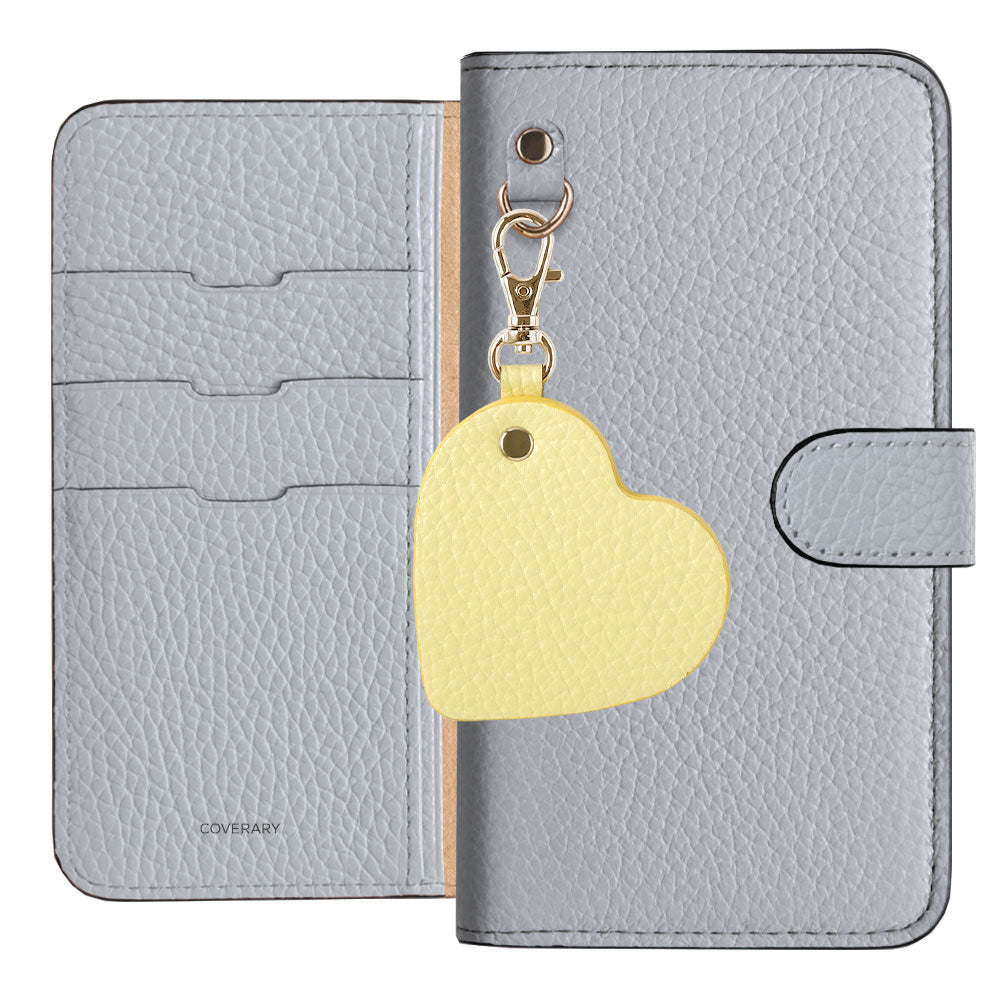 Genuine Leather 32 Colors Italian Shrink Leather Motif Mirror Charm Wallet Case (With Belt) Xperia Series