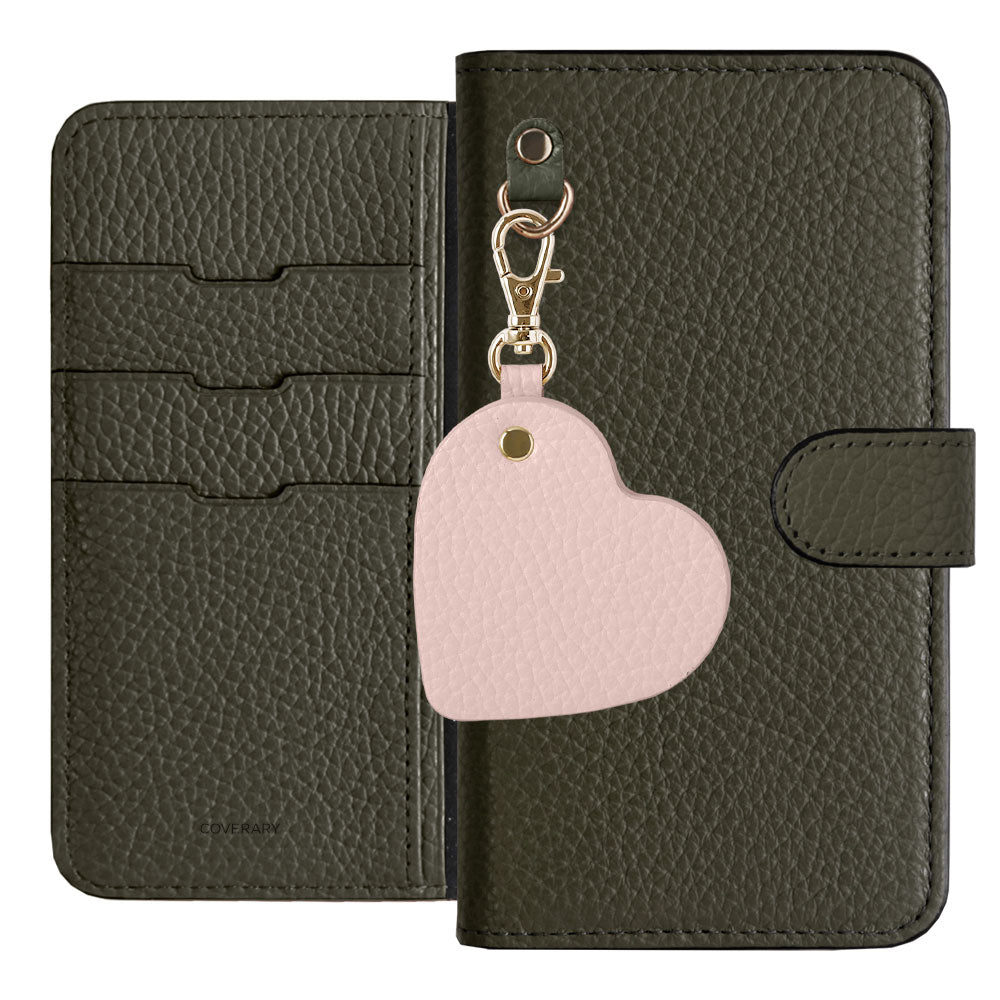 Genuine Leather 32 Colors Italian Shrink Leather Motif Mirror Charm Wallet Case (With Belt) Xperia Series