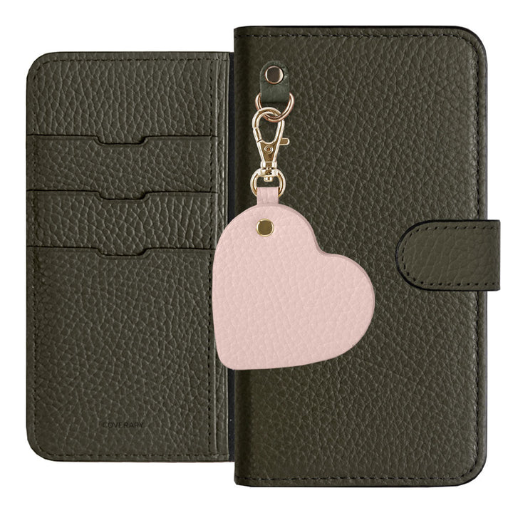 Genuine Leather 32 Colors Italian Shrink Leather Motif Mirror Charm Wallet Case (With Belt) Xperia Series