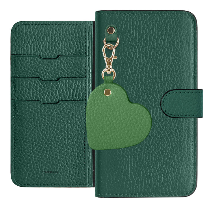 Genuine Leather 32 Colors Italian Shrink Leather Motif Mirror Charm Wallet Case (With Belt) Xperia Series