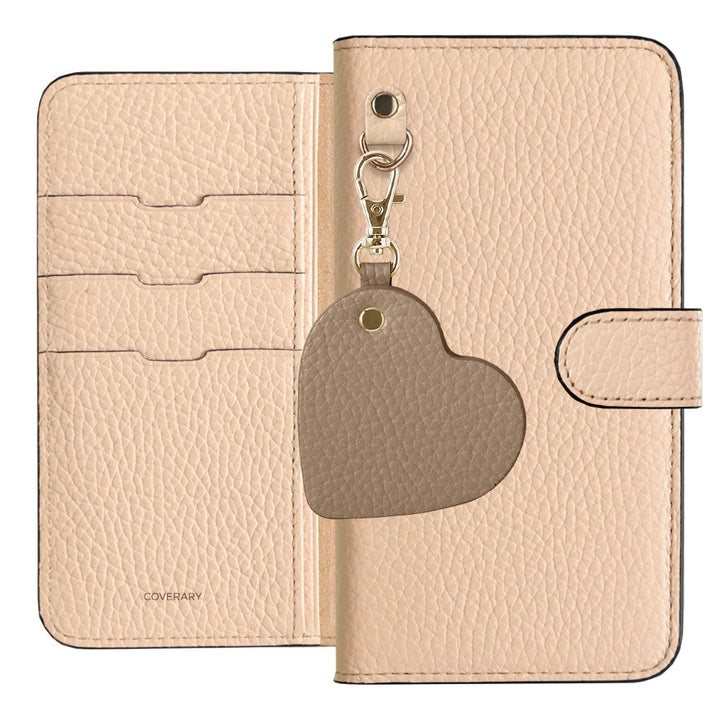 Genuine Leather 32 Colors Italian Shrink Leather Motif Mirror Charm Wallet Case (With Belt) Xperia Series