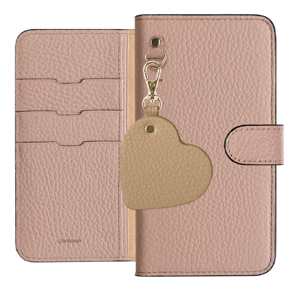 Genuine Leather 32 Colors Italian Shrink Leather Motif Mirror Charm Wallet Case (With Belt) Xperia Series