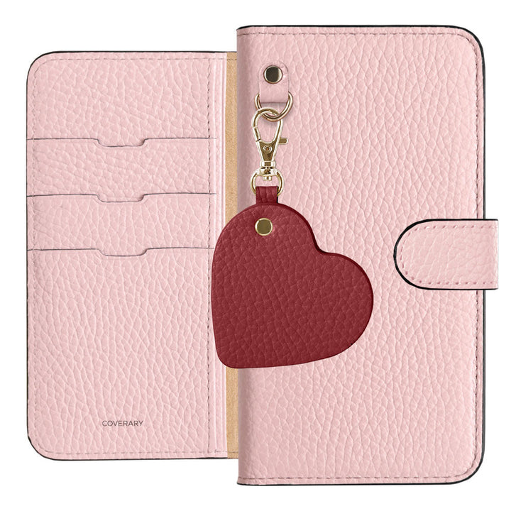 Genuine Leather 32 Colors Italian Shrink Leather Motif Mirror Charm Wallet Case (With Belt) Galaxy Series