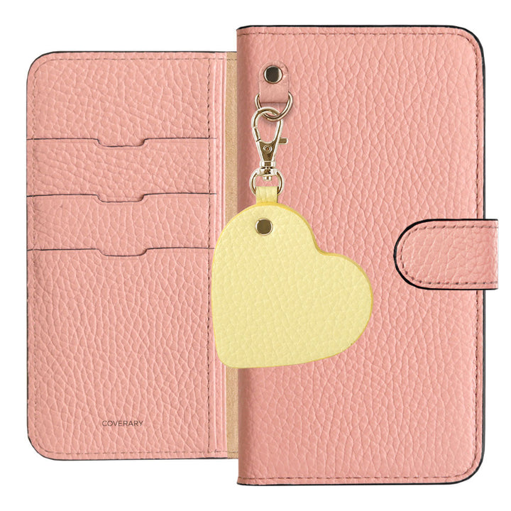 Genuine Leather 32 Colors Italian Shrink Leather Motif Mirror Charm Wallet Case (With Belt) Xperia Series