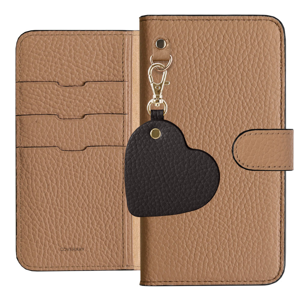 Genuine Leather 32 Colors Italian Shrink Leather Motif Mirror Charm Wallet Case (With Belt) Xperia Series