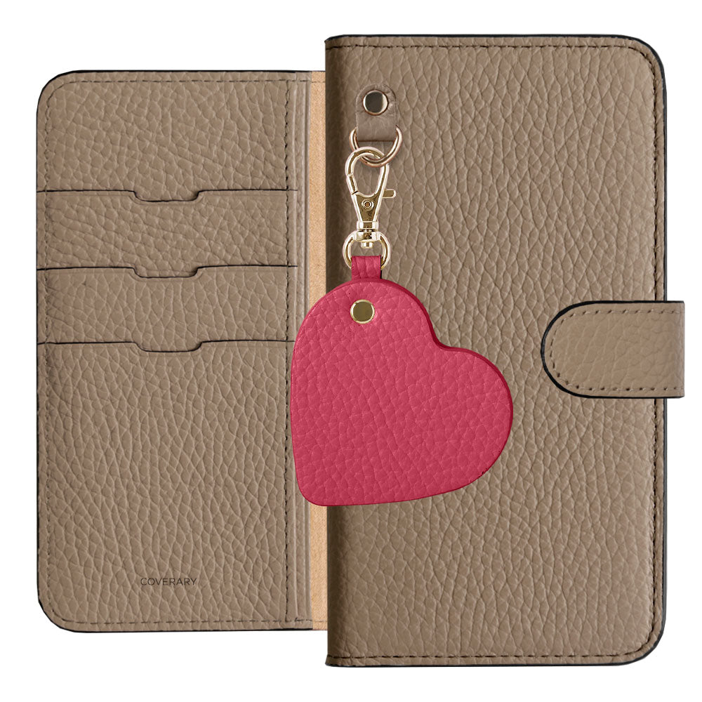 Genuine Leather 32 Colors Italian Shrink Leather Motif Mirror Charm Wallet Case (With Belt) Xperia Series