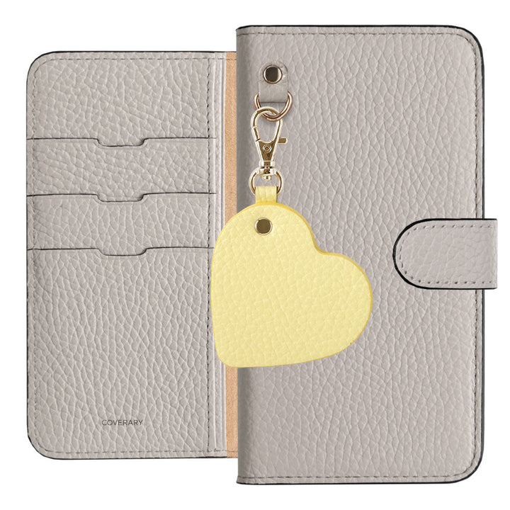 Genuine Leather 32 Colors Italian Shrink Leather Motif Mirror Charm Wallet Case (With Belt) Galaxy Series