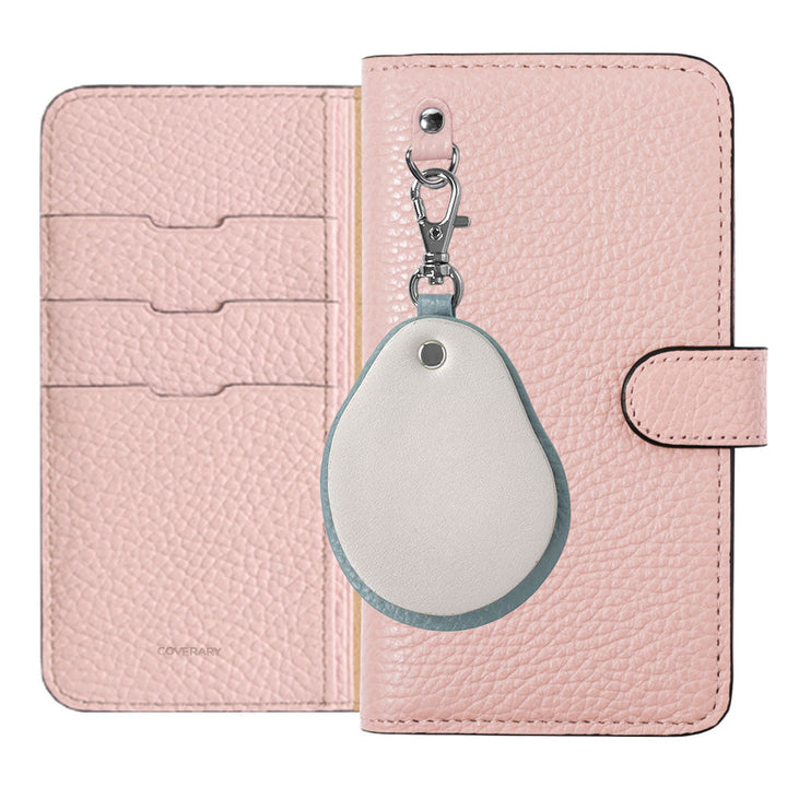 Cuir véritable 32 couleurs cuir italien grainé nuance de matériaux différents porte-clés miroir étui portefeuille (avec ceinture) série Google Pixel