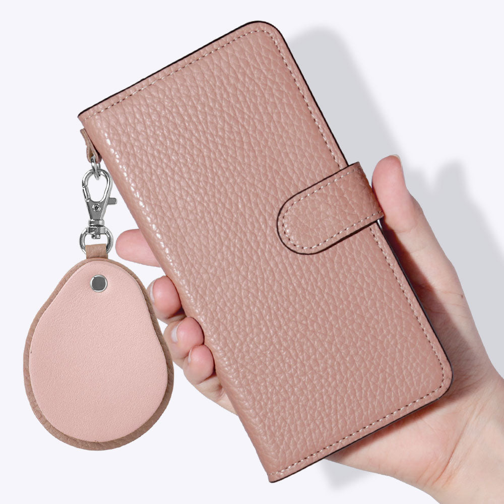 Cuir véritable 32 couleurs cuir italien grainé nuance de matériaux différents porte-clés miroir étui portefeuille (avec ceinture) série Google Pixel