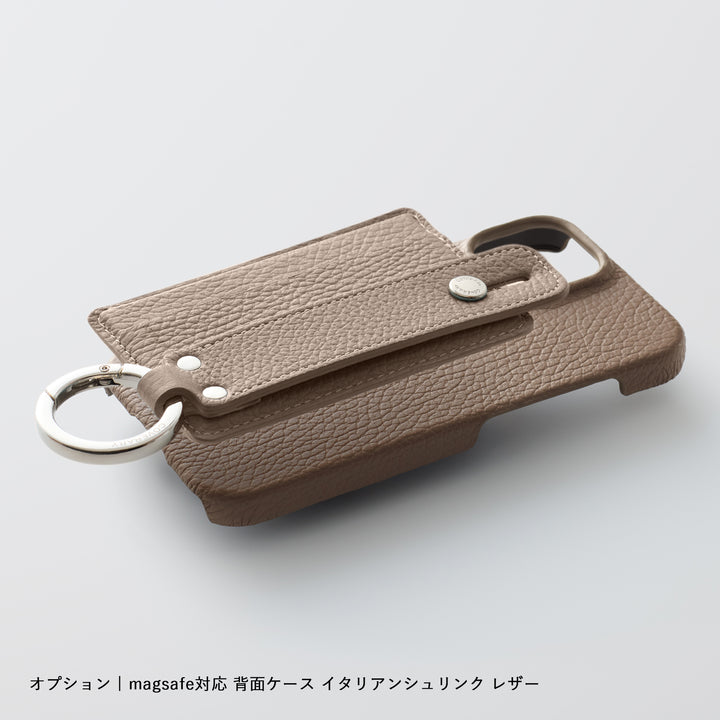 Magsafe Compatible Genuine Leather 32 Colors Italian Shrink Leather Card Pocket Stand Function