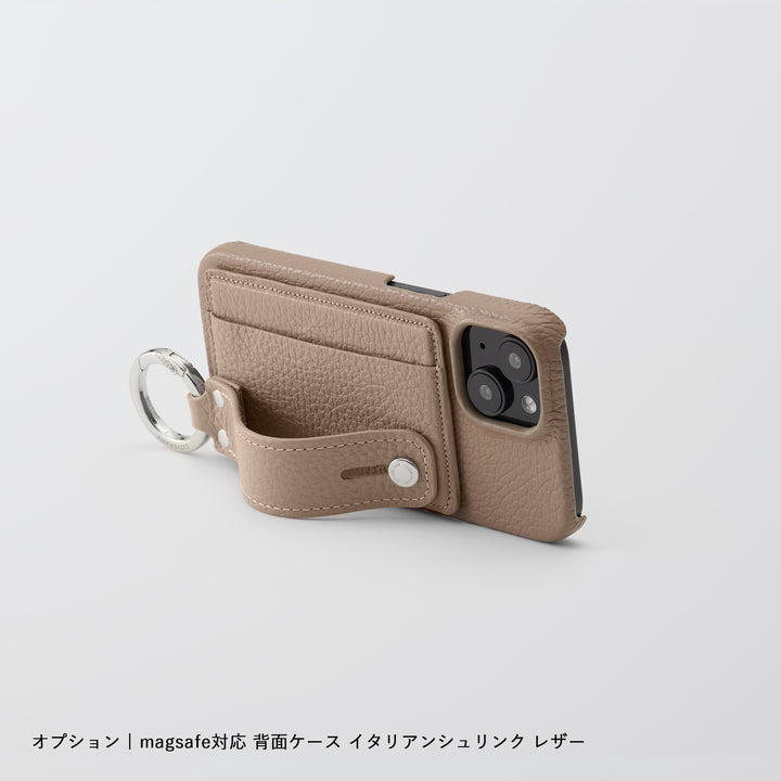 Magsafe Compatible Genuine Leather 32 Colors Italian Shrink Leather Card Pocket Stand Function