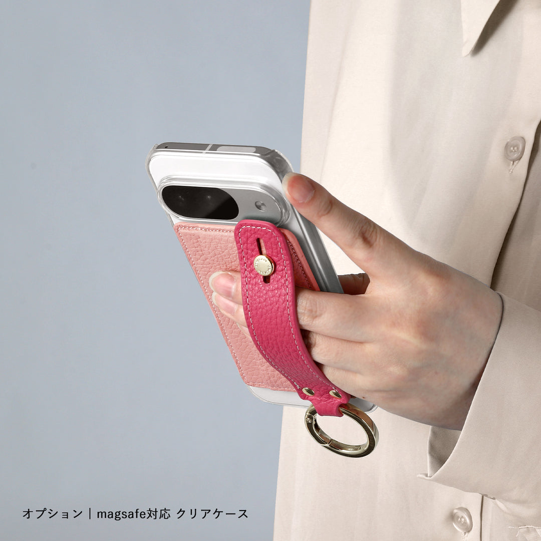 Magsafe Compatible Genuine Leather 32 Colors Italian Shrink Leather Card Pocket Stand Function