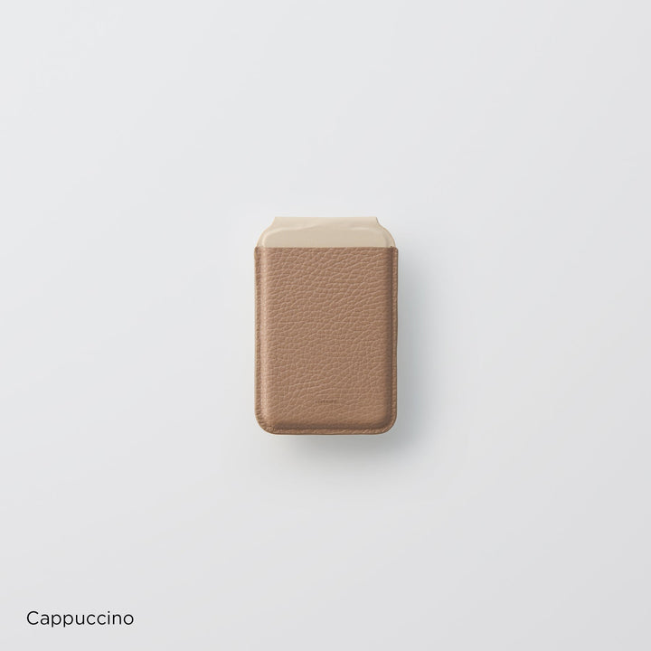 Magsafe Compatible Genuine Leather 32 Colors Italian Shrink Leather Card Pocket Stand Function