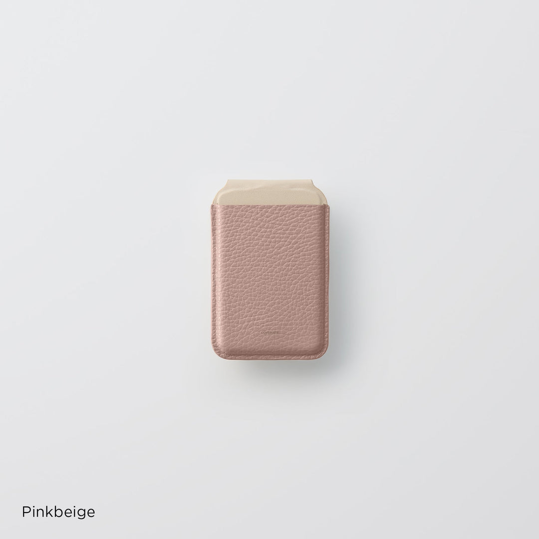 Magsafe Compatible Genuine Leather 32 Colors Italian Shrink Leather Card Pocket Stand Function