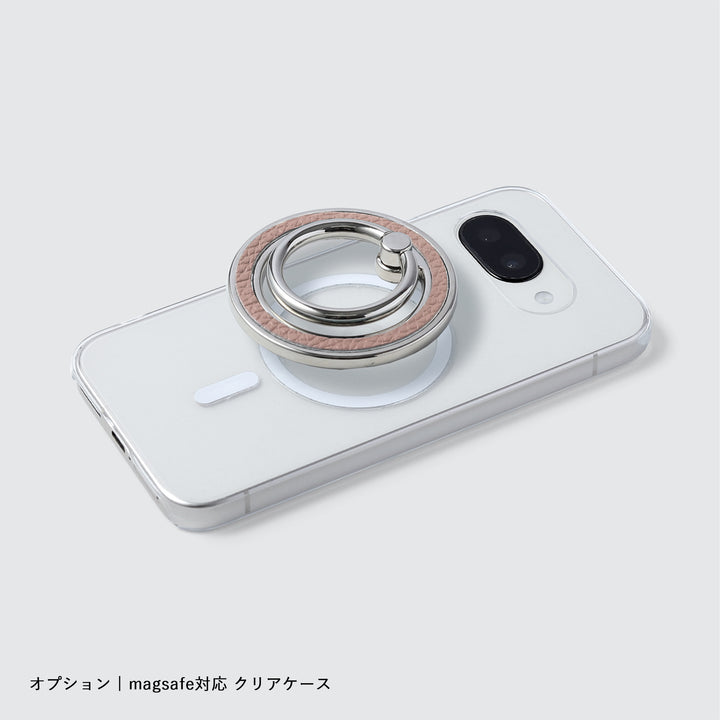 Magsafe対応 本革 32色 イタリアンシュリンクレザー スマホリング