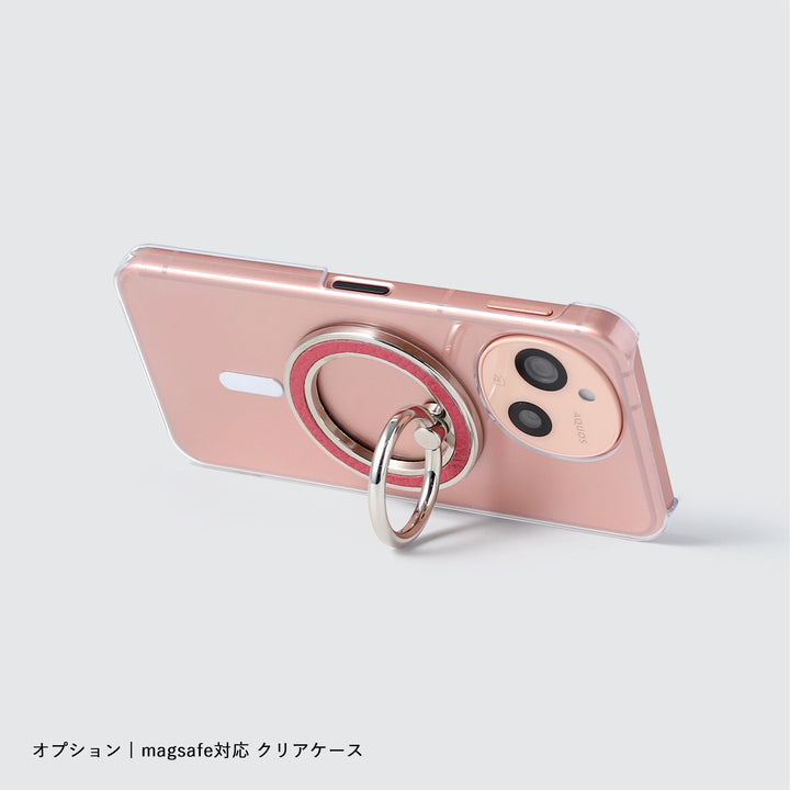 Magsafe対応 本革 32色 イタリアンシュリンクレザー スマホリング