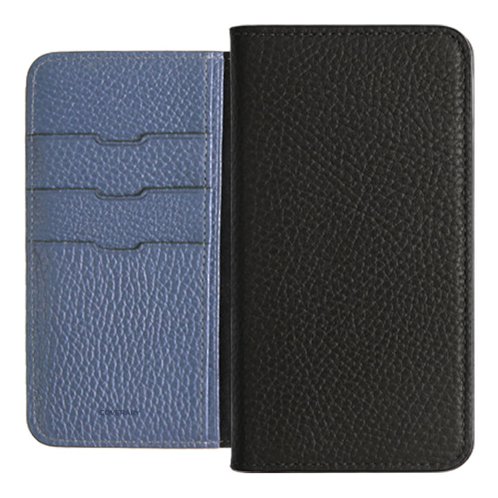 Genuine leather 32 colors Italian shrink leather bicolor notebook-style case for Google Pixel series