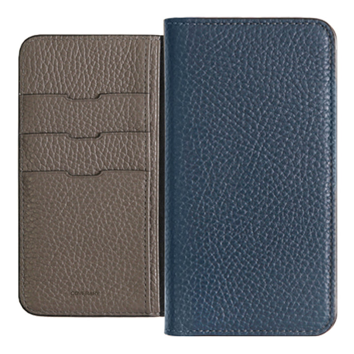 Cuir véritable 32 couleurs cuir italien grainé bicolore étui portefeuille Galaxy série