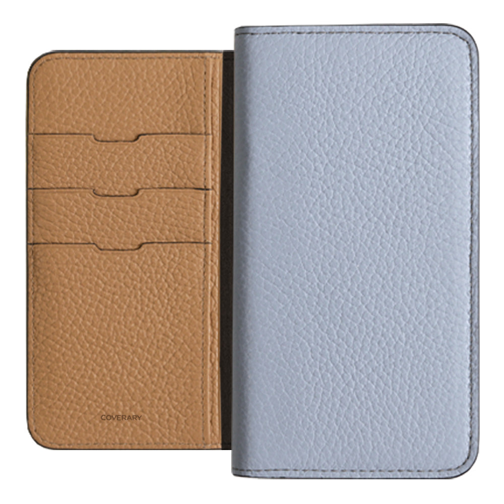 Cuir véritable 32 couleurs cuir italien grainé bicolore étui portefeuille Galaxy série