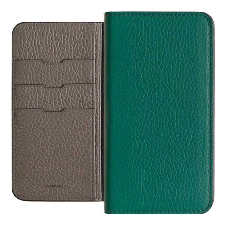 Genuine leather 32 colors Italian shrink leather bicolor notebook-style case for Google Pixel series