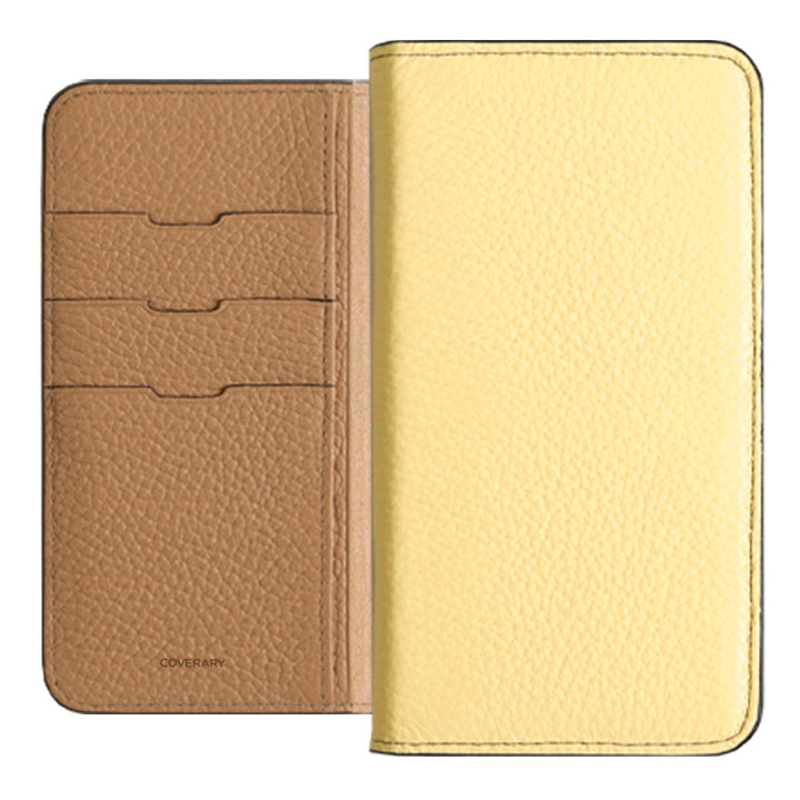 Genuine leather 32 colors Italian shrink leather bicolor notebook-style case for Google Pixel series