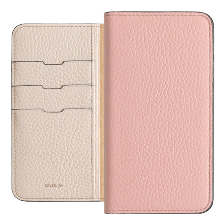 Genuine leather 32 colors Italian shrink leather bicolor notebook-style case for Google Pixel series