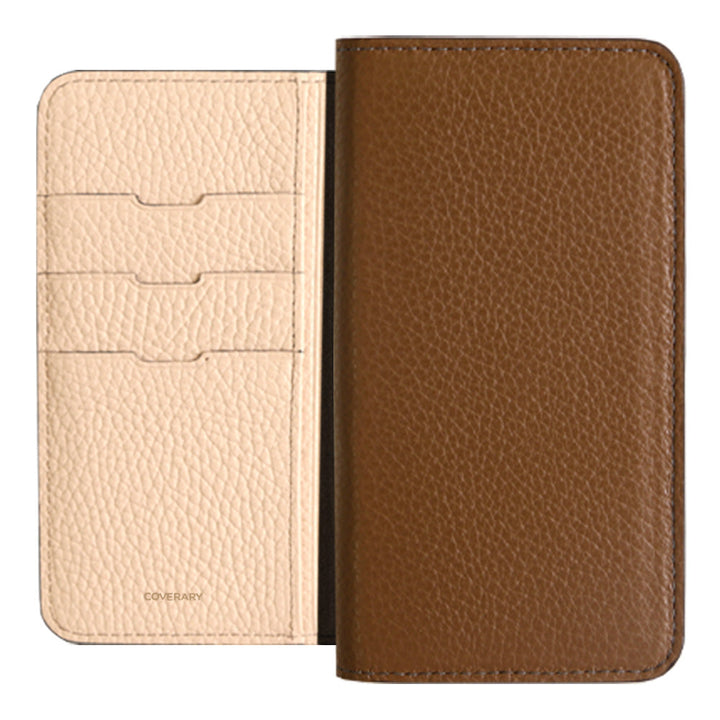 Genuine leather 32 colors Italian shrink leather bicolor notebook-style case for Google Pixel series