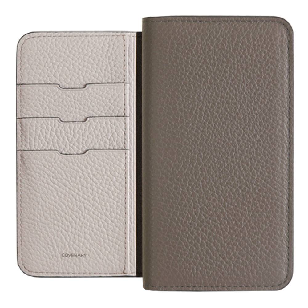 Genuine leather 32 colors Italian shrink leather bicolor notebook-style case for Google Pixel series