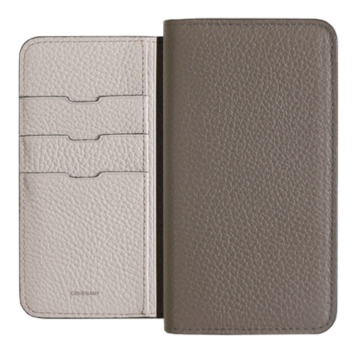 Genuine leather 32 colors Italian shrink leather bicolor notebook-style case for Google Pixel series