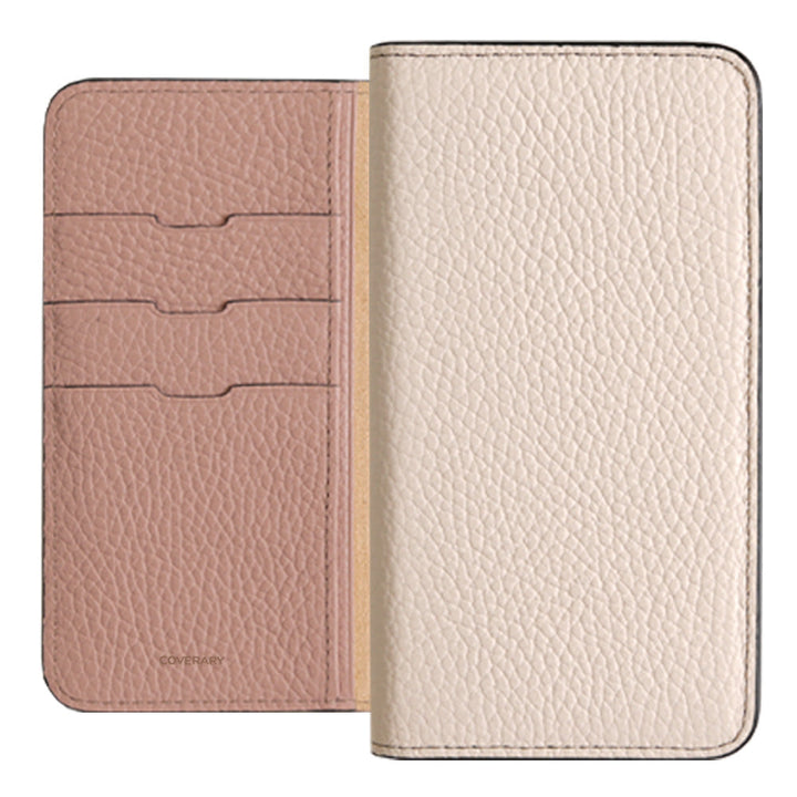 Genuine leather 32 colors Italian shrink leather bicolor notebook-style case for Google Pixel series