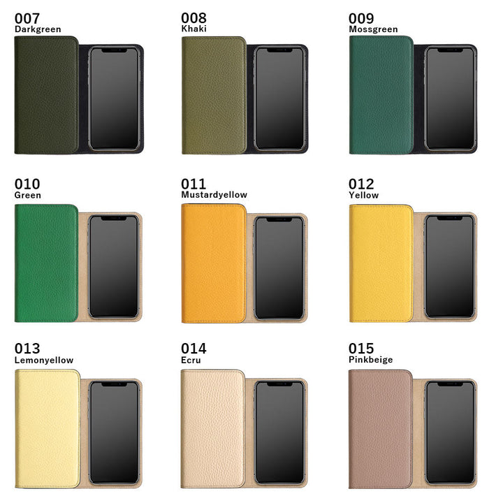 Genuine leather 32 colors Italian shrink leather bicolor notebook-style case for Google Pixel series