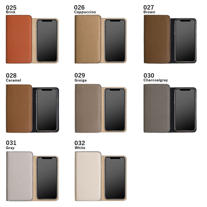 Genuine leather 32 colors Italian shrink leather bicolor notebook-style case for Google Pixel series