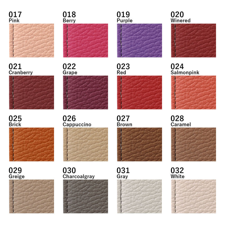 Genuine leather 32 colors Italian shrink leather bicolor notebook-style case AQUOS series