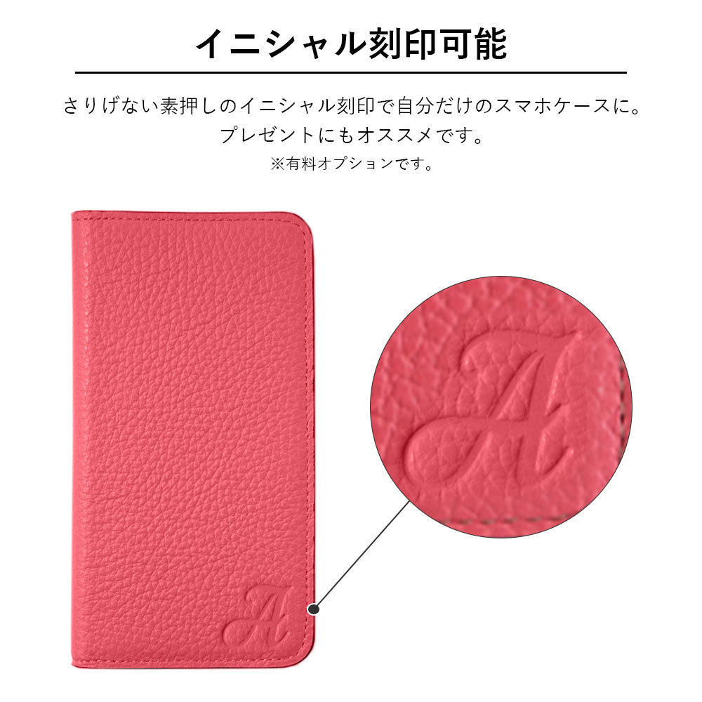 Genuine leather 32 colors Italian shrink leather bicolor notebook-style case AQUOS series