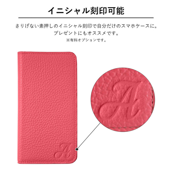 Genuine leather 32 colors Italian shrink leather bicolor notebook-style case AQUOS series