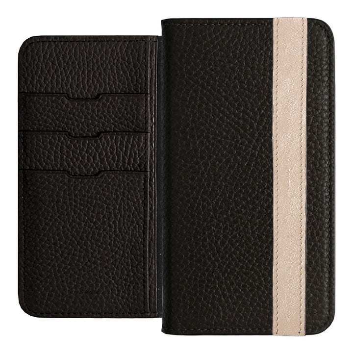 Genuine leather 32 colors Italian shrink leather accent line folio case Xperia series