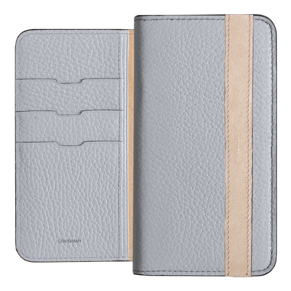 Genuine leather 32 colors Italian shrink leather accent line folio case Xperia series