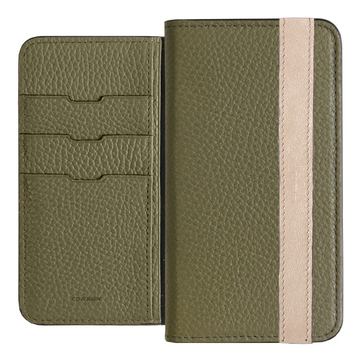 Genuine leather 32 colors Italian shrink leather accent line folio case Xperia series