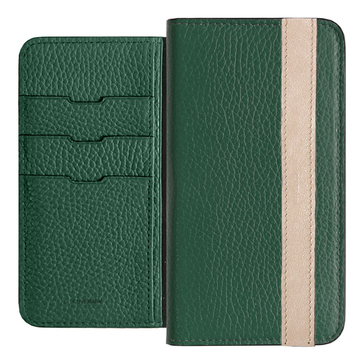 Genuine leather 32 colors Italian shrink leather accent line folio case Xperia series