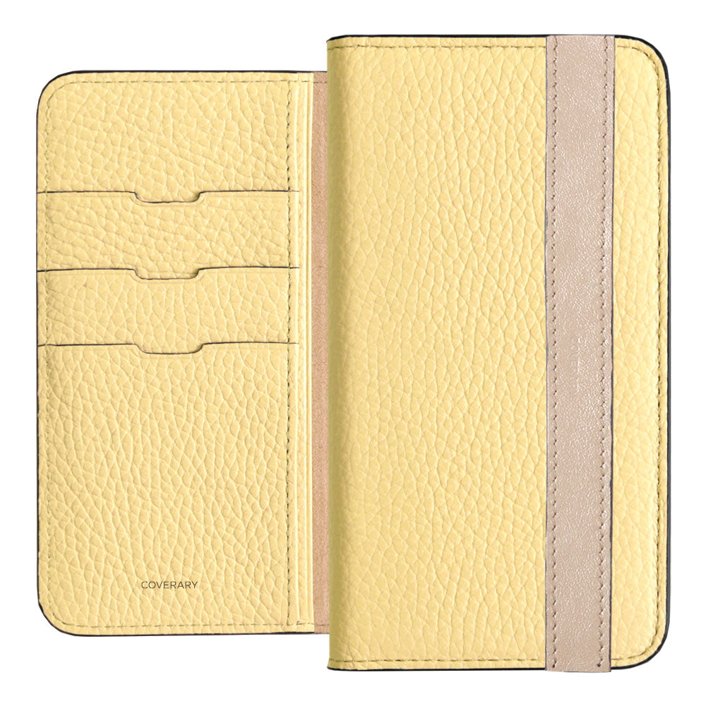 Genuine leather 32 colors Italian shrink leather accent line folio case Xperia series