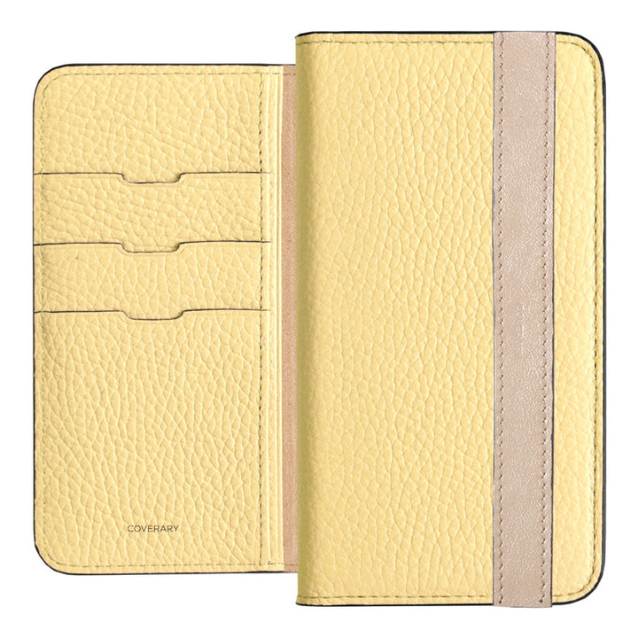 Genuine leather 32 colors Italian shrink leather accent line folio case Xperia series