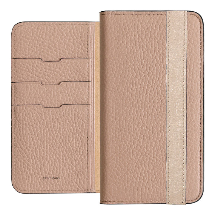 Genuine leather 32 colors Italian shrink leather accent line folio case Xperia series