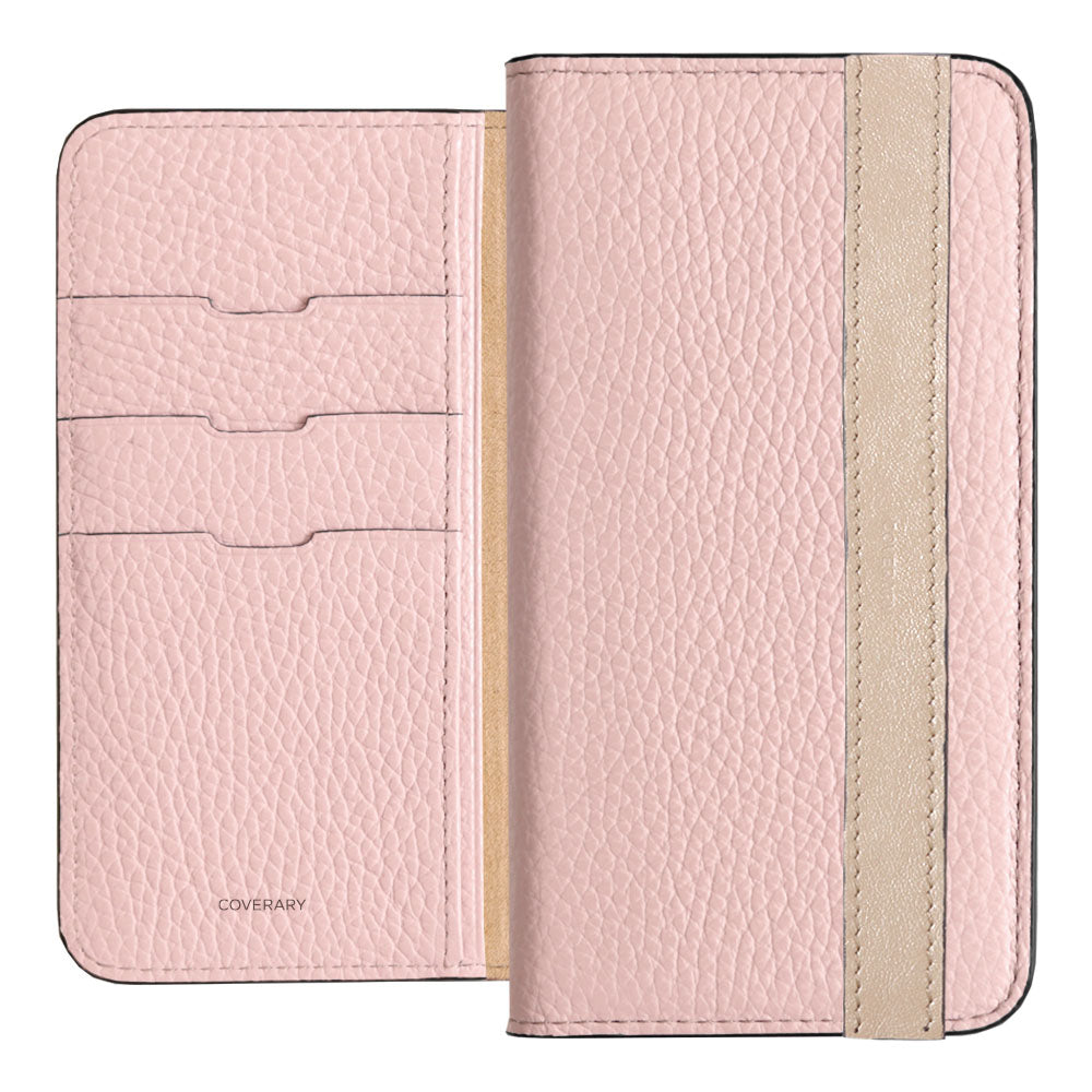 Genuine leather 32 colors Italian shrink leather accent line folio case Xperia series