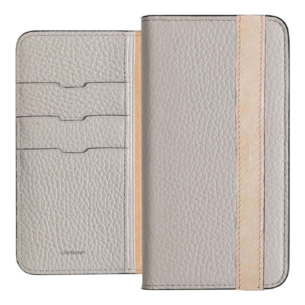 Genuine leather 32 colors Italian shrink leather accent line folio case Xperia series