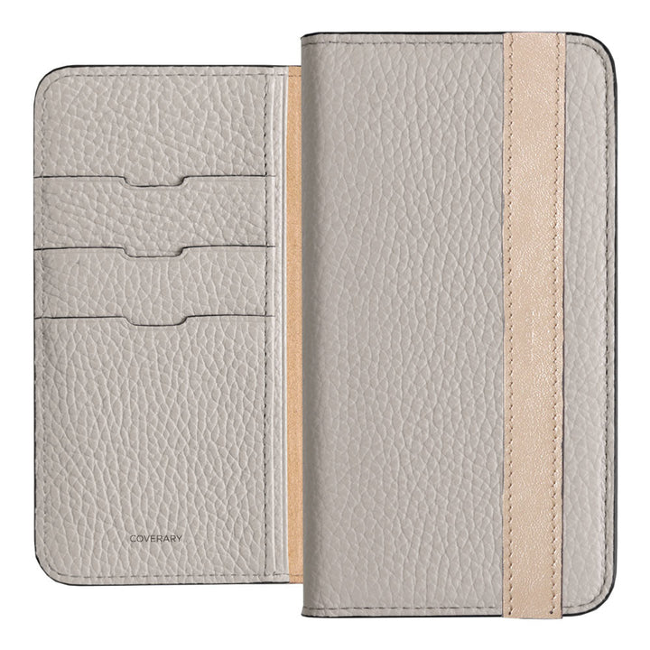 Genuine leather 32 colors Italian shrink leather accent line folio case Xperia series