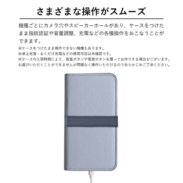 Genuine leather 32 colors Italian shrink leather accent line folio case Xperia series